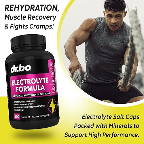 Miniatura 4 de Píldoras de electrolitos Cápsulas de sal y zinc - Tabletas de electrolitos con potasio, magnesio, sodio, cloruro, sales de calcio Suplementos -