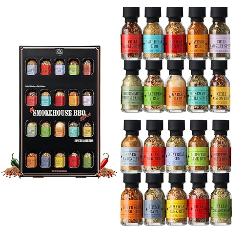 Miniatura 10 de Juego de especias gourmet para ahumar parrilla, juego de regalo para parrilla, juego de especias, herramientas, guante y delantal, regalo de