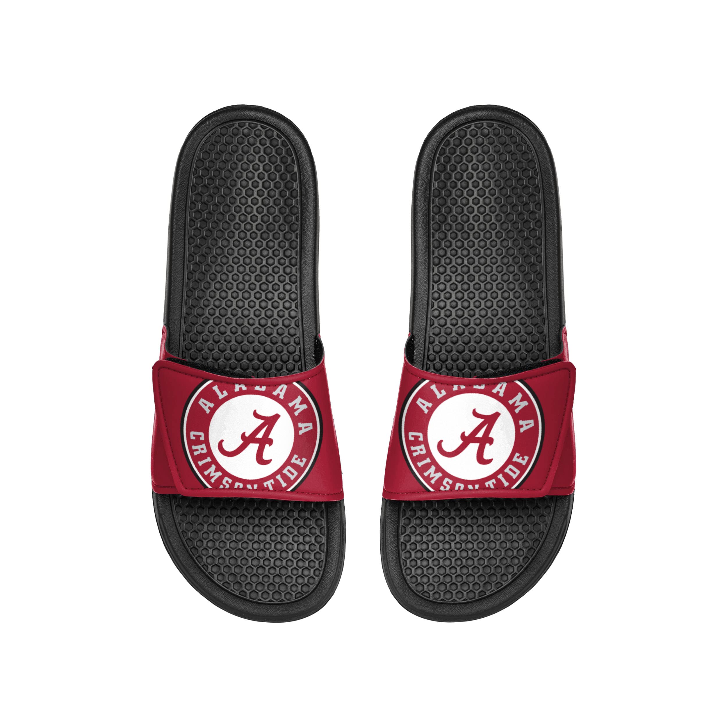FOCO Alabama Crimson Tide NCAA Mens Cropped Big Logo Slides - L