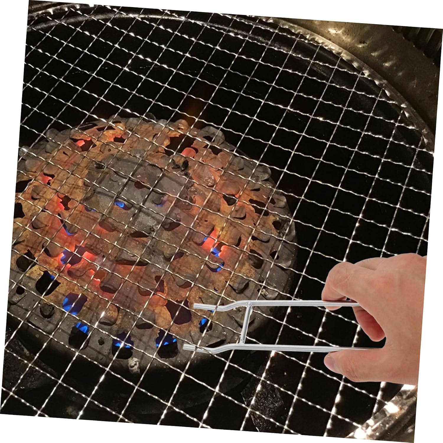 Grate Lifter Stainless Steel Cooking Grate Handling Tool for Charcoal Gas Grills Enhanced Safety BBQ Accessory for Comfortable Grilling Experience