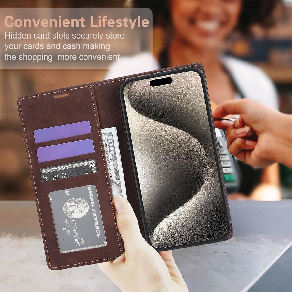 Custodia Libro Magnetica Per Oppo Reno14 5G – Pelle Sintetica, Portafoglio, Antiurto, Nero
