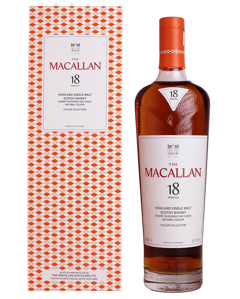 THE MACALLAN 18 マッカランカラーコレクション 700ml 43% Amazon.co.jp: ザ マッカラン 18年 カラーコレクション 43