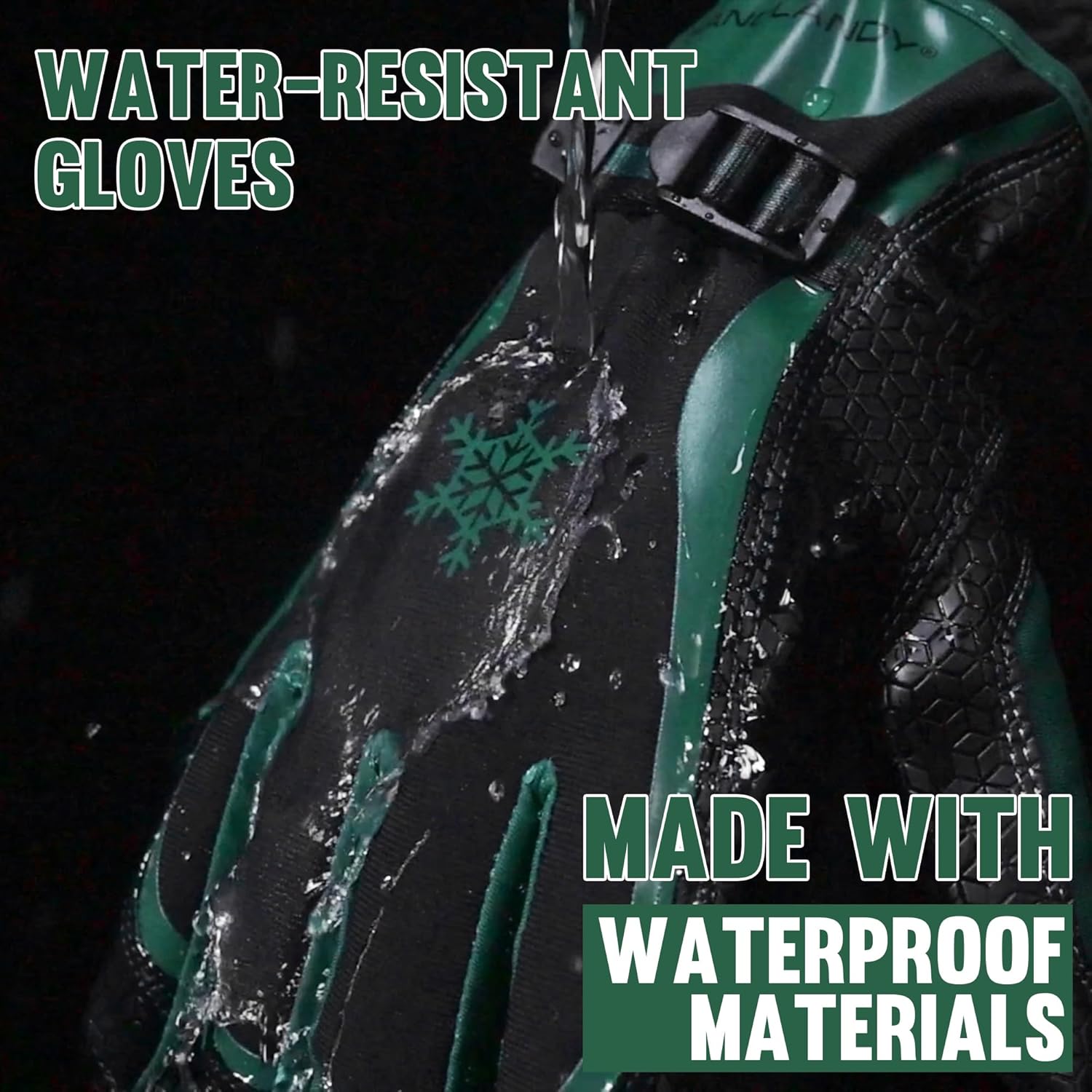 AIGEVTURE Cold Weather Thermal Fleece Winter Work Gloves - Insulated