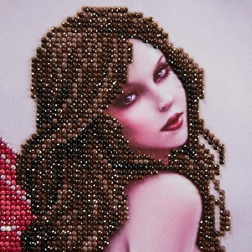 Miniatura 6 de DIAMOND DOTZ Kit de arte de hadas de rosas de invierno, pintura de diamantes para adultos, 20.5 x 26.8 pulgadas