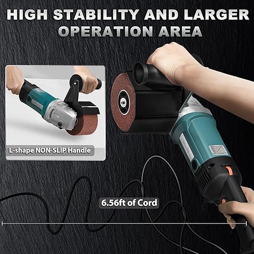Miniatura 4 de Herramienta de acondicionamiento de superficies de 1400 W, máquina pulidora de bruñido con 8 velocidades variables, juego de pulidor eléctrico de