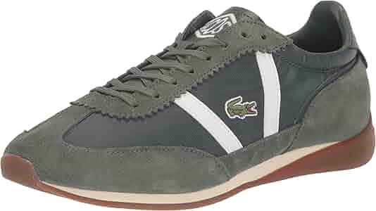 Amazon.com | Lacoste Men's Low PRO Vintage Sneaker, Burg/WHT, 7