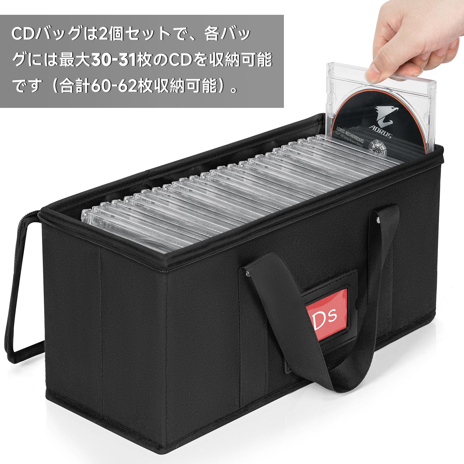 Amazon.co.jp: Negrew DVD収納 CD 透明 収納ケース 透明窓 ラベル