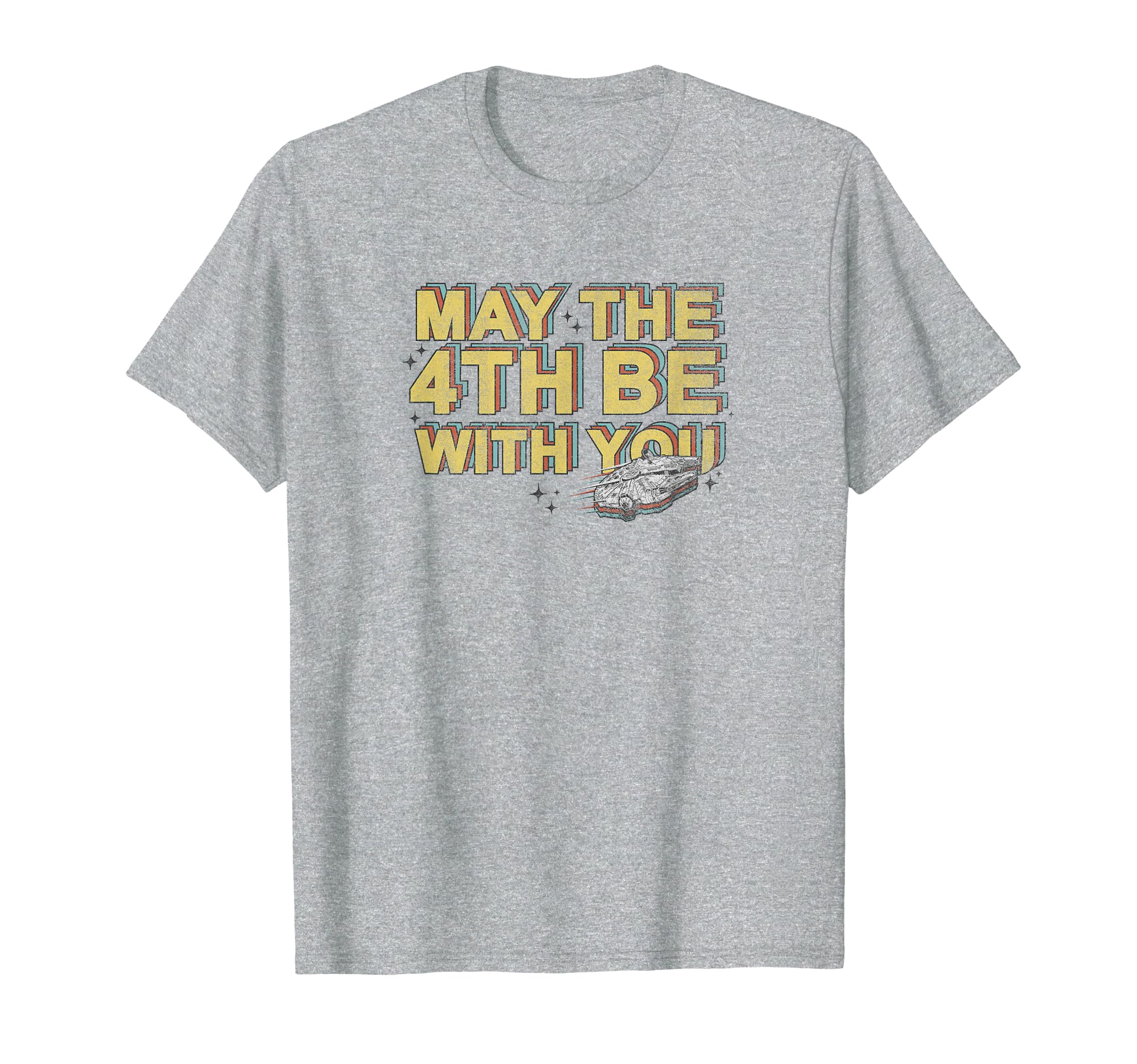 Star Wars May The Fourth Be With You Ship Portrait T-Shirt, Black