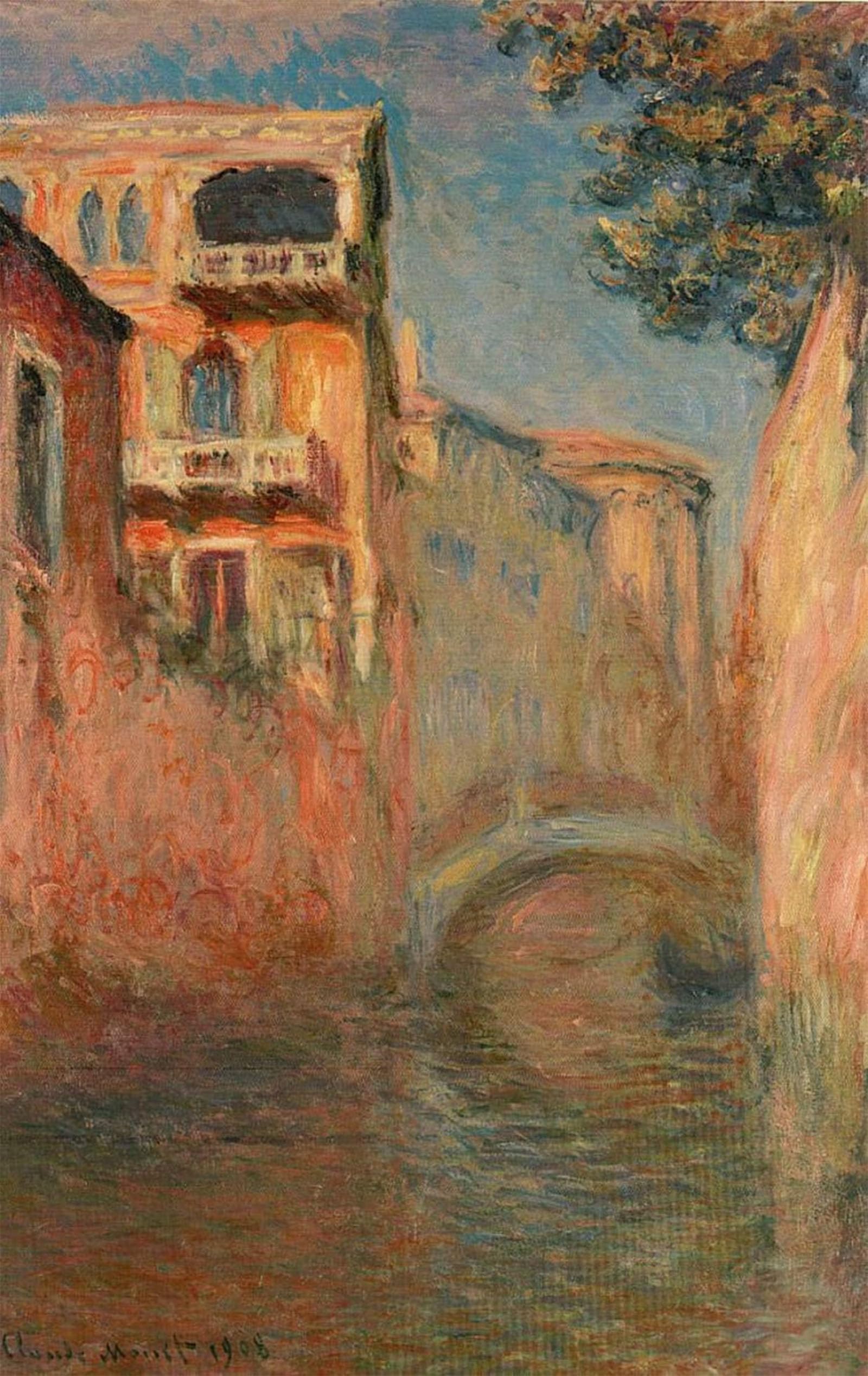 POSTERIIk Famous Modern Artwork Art Mural the Rio Della Salute by Claude Monet Oil Paintings Pictures for Home Decor 60x90cm