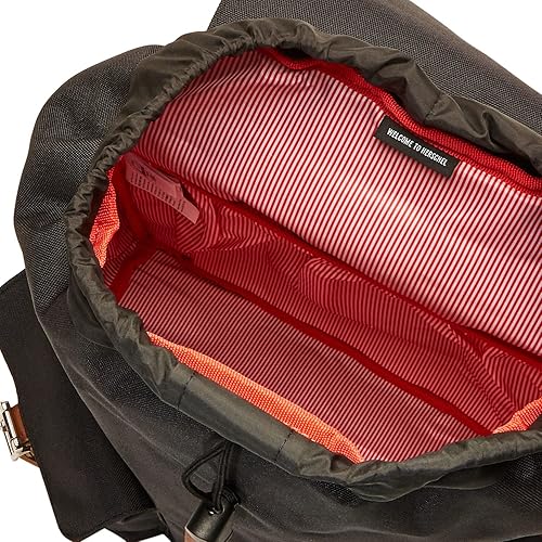 Vista 5 de Herschel Mochila Dawson, NegroTan Synthetic Leather), 10233-00001