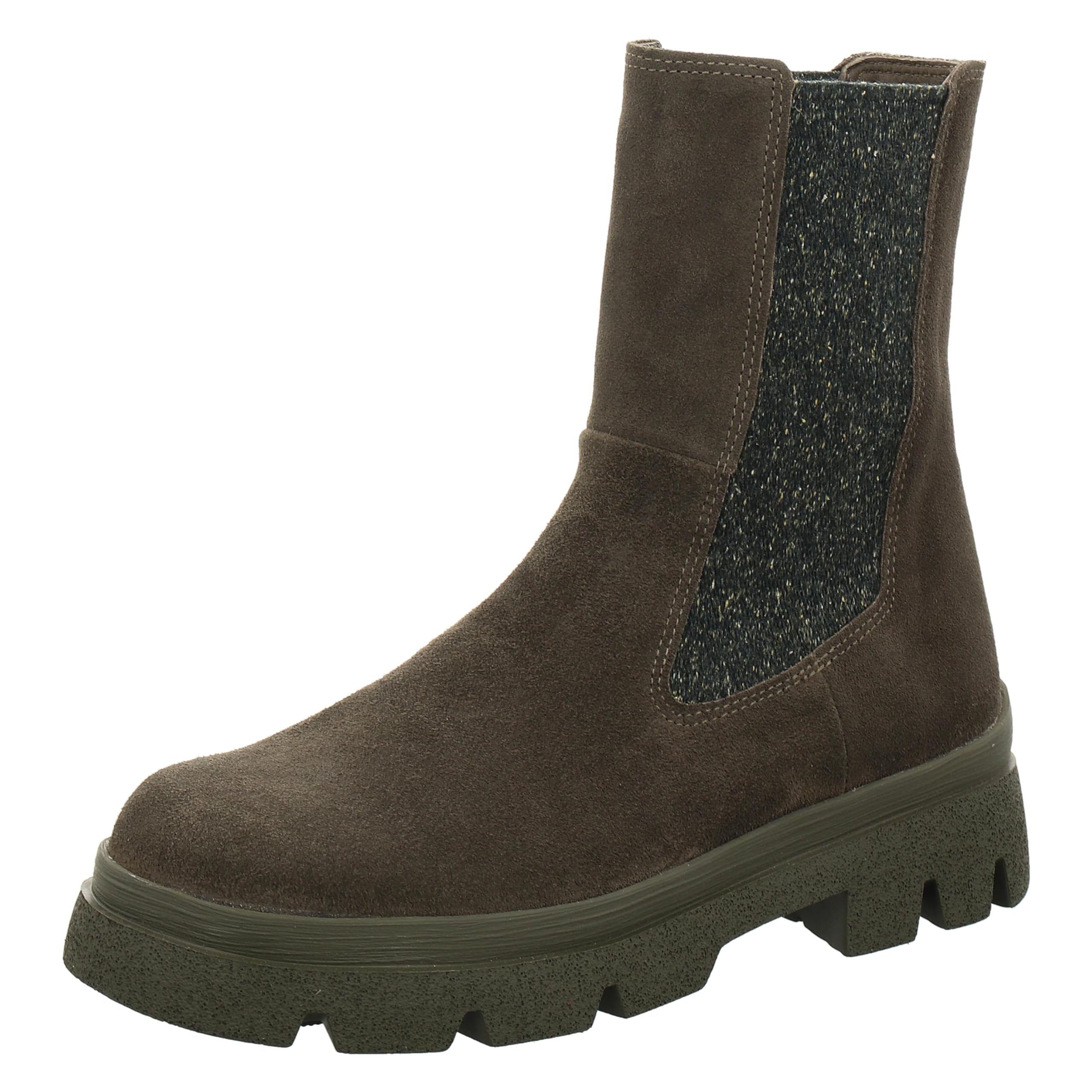 Think! Women's Kangae Leather Lined Sustainable Ankle Boots, 7000 Slate, 40.5 EU