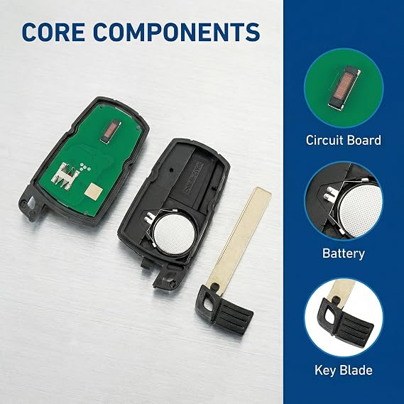 868MHZ 3 Buttons For BMW Car Key Fob Replacement Fits BMW 1 3 5 7 Series X1 X3 X5 X6 Z4 E90 E60 E70 CAS3 KR55WK49127 ID46Chip