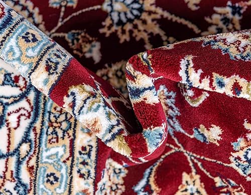 Miniatura 7 de Unique Loom Narenj Collection - Alfombra rectangular de 10 x 13 pies 1 pulgada, color borgoñabeige