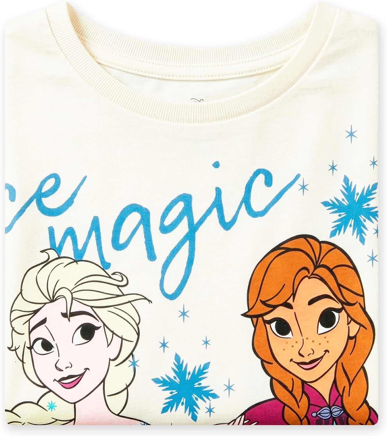 Disney Frozen Shirt for Kids, Elsa & Anna Print Girls T Shirts, Short Sleeve Girls Top