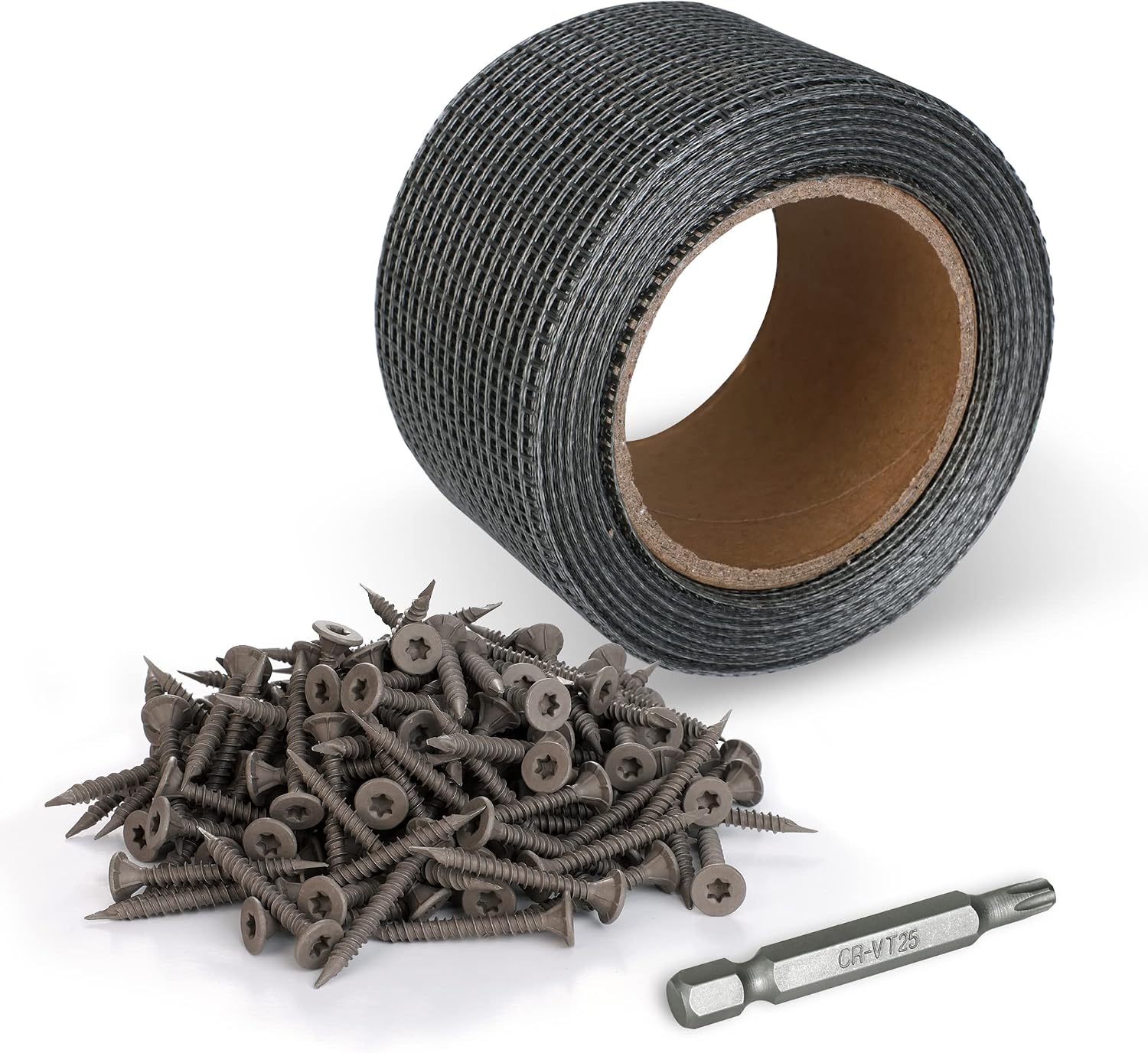 Goldblatt Cement Board Tape with 150-Count #8 1-5/8'' Cement Board Screws