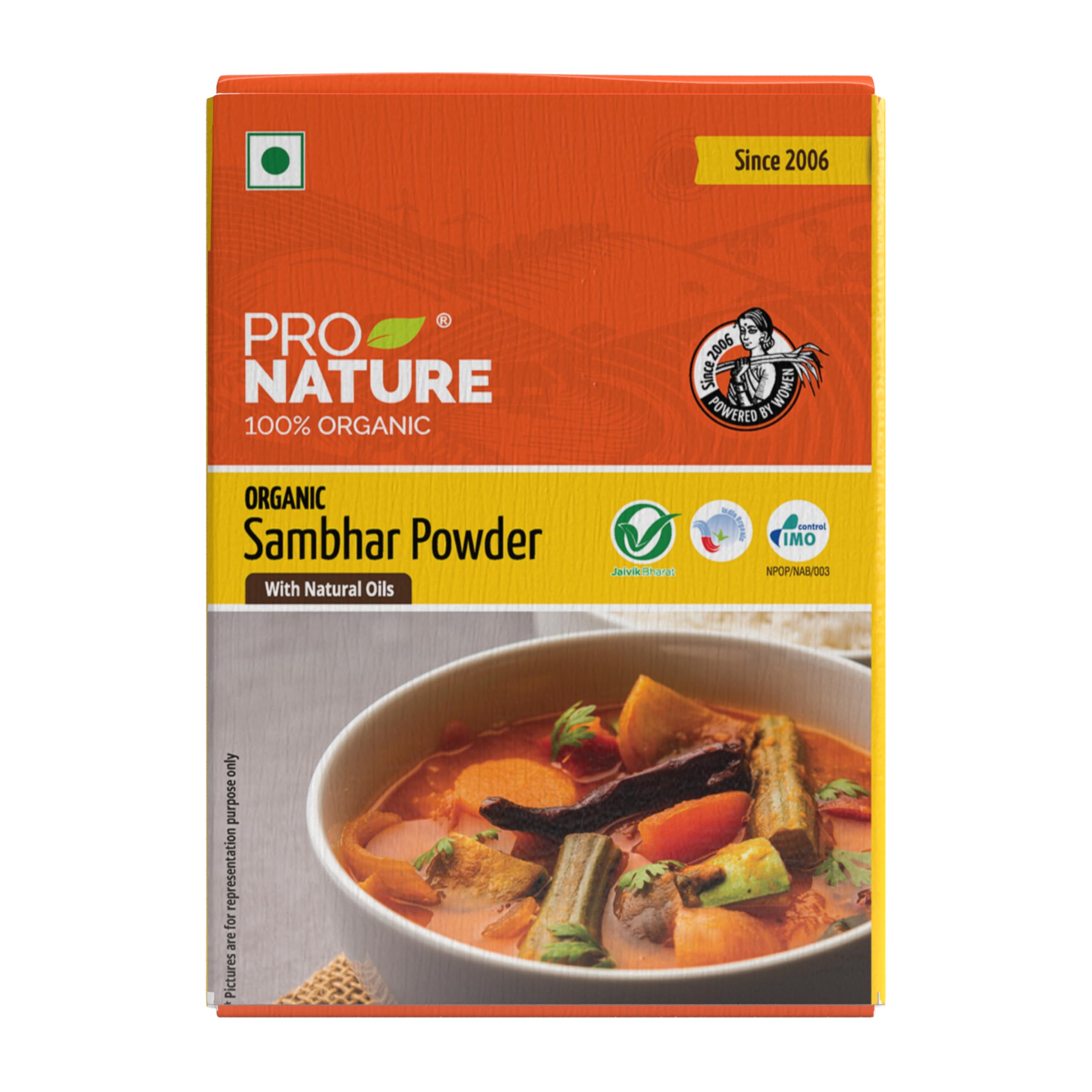 Pro Nature 100% Organic Sambhar Powder, 100g
