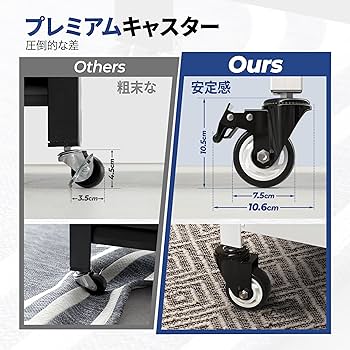 Amazon｜HOMEDANT House 組立簡単 ラミネート スチールラック