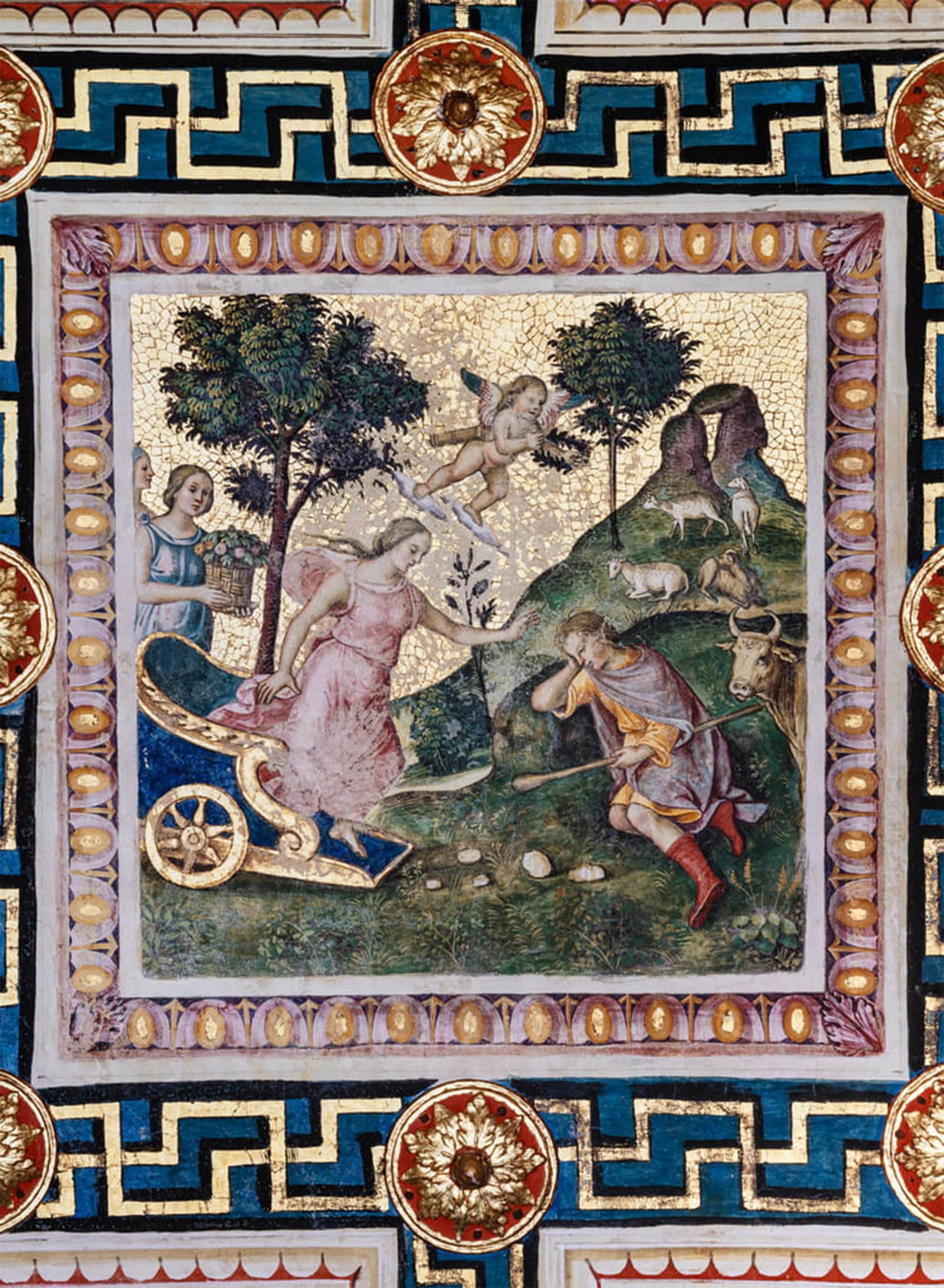 ARTXLXXBN Famous Painting Art Wall Decor Abstract Art Picture the Rape of Proserpina by Bernardino Di Betto Pinturicchio Animal Pictures for Home Decor 60x90cm