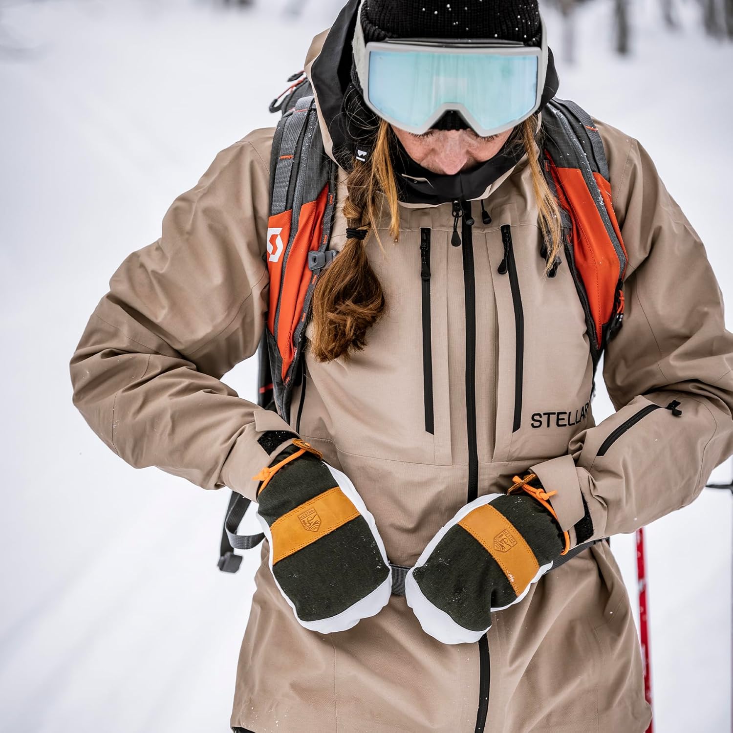 Hestra Women’s Voss CZone Mitt I Leather, Waterproof, Alpine Skiing Gloves - Image 6