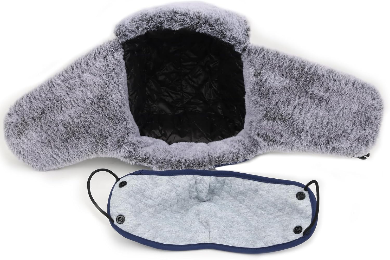 Trapper Hat Russian Ushanka Winter Hats for Men and Women，Windproof with Face Cover and Ear Flaps
