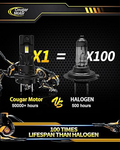 Miniatura 6 de Cougar Motor Bombillas H7, tamaño 11, H7, para automóvil, no requiere adaptador, 6500 K, luz antiniebla súper brillante Plug and Play, paquete de 2