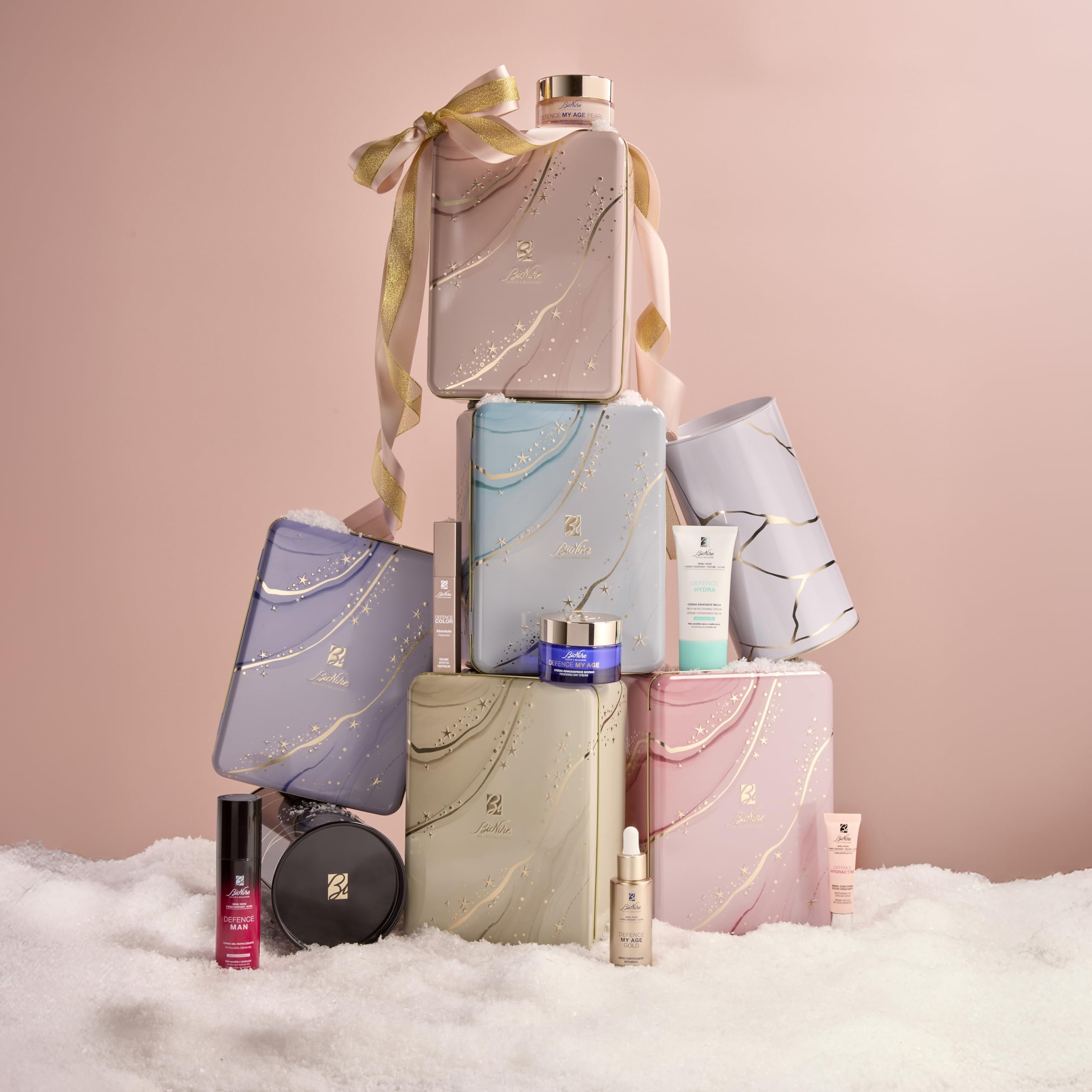 BioNike Defence My Age Gold Weihnachts-Set 2025 - Anti Aging Hautpflege für Reife Haut mit Serum 30ml und Creme 50ml