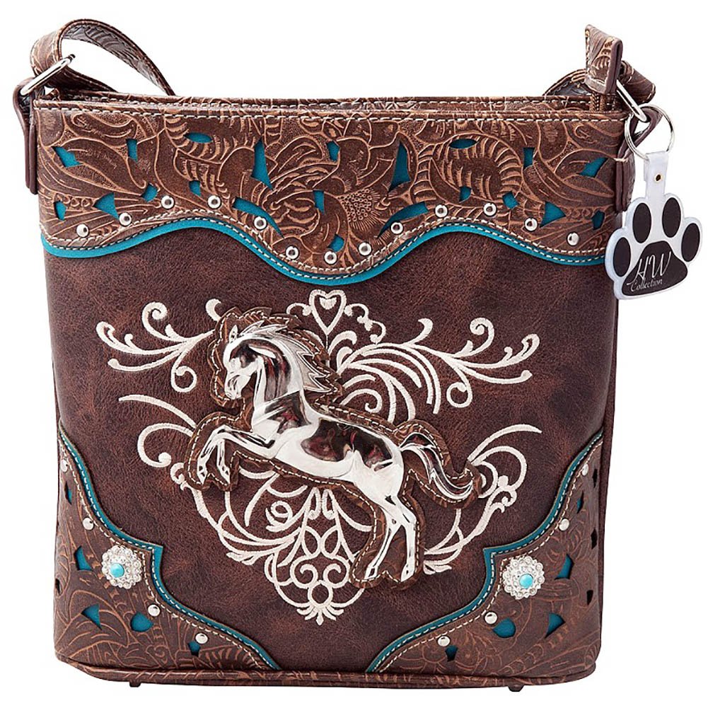 Western Horse Handbag Equestrian Women Crossbody Shoulder Purse