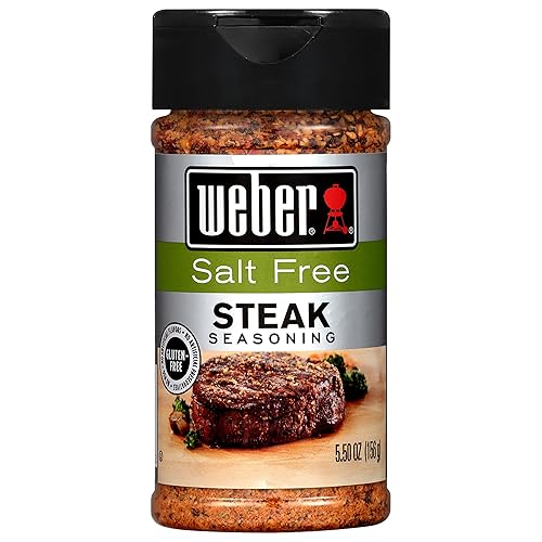 Weber Condimento para carne sin sal de 5.5 onzas (paquete de 6)
