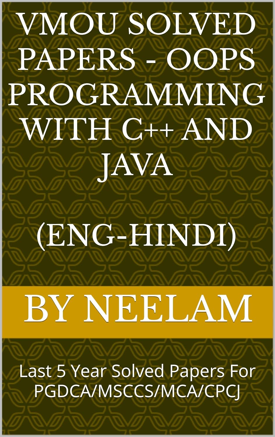 VMOU Solved Papers - OOPs Programming with C++ and Java (ENGLISH-HINDI ...