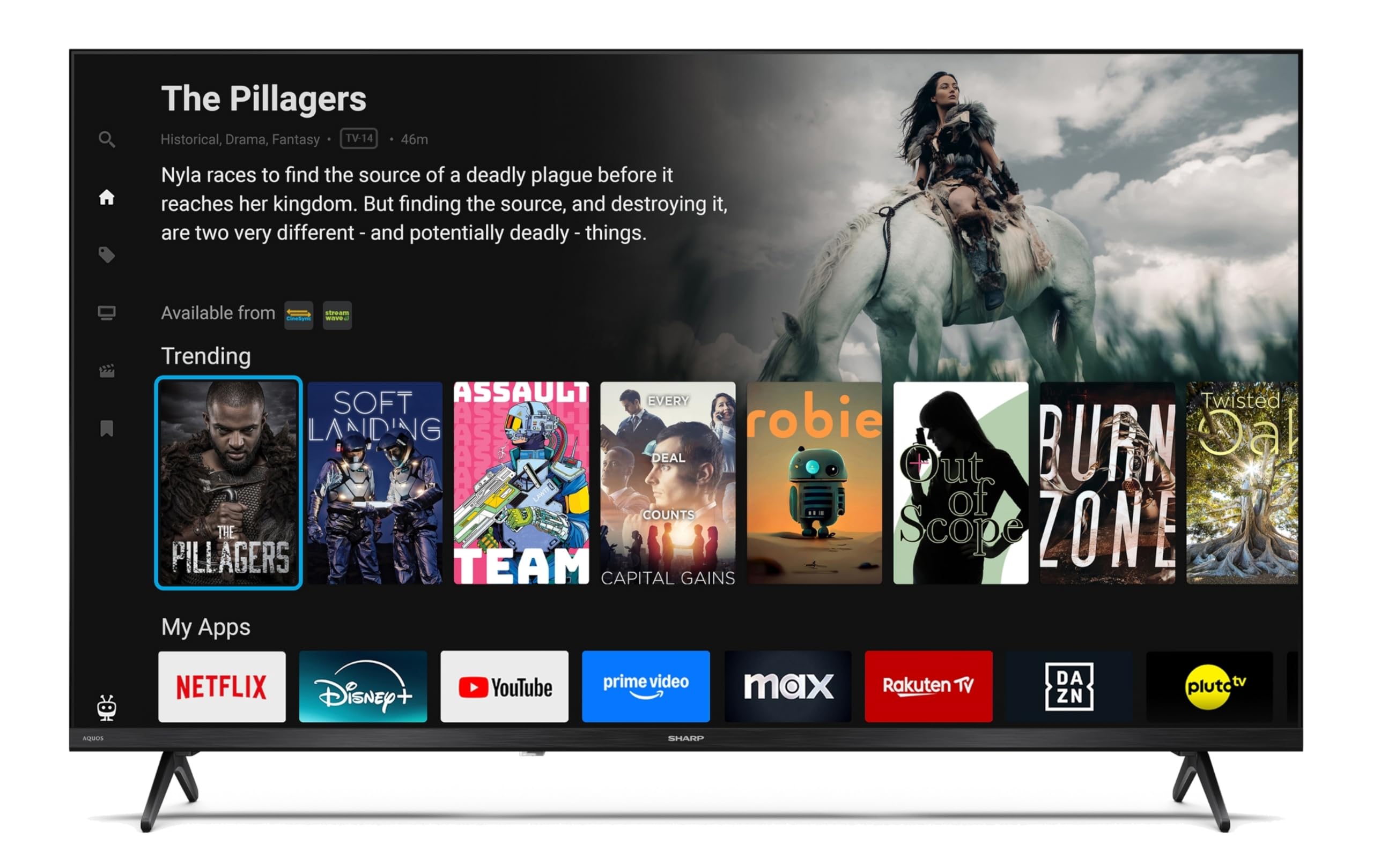 Sharp 40HE3745E QLED Fernseher 40 Zoll Smart TV Powered by TiVo - HDR Fernseher mit Full HD Auflösung und Triple-Tuner, QLED TV (2026)