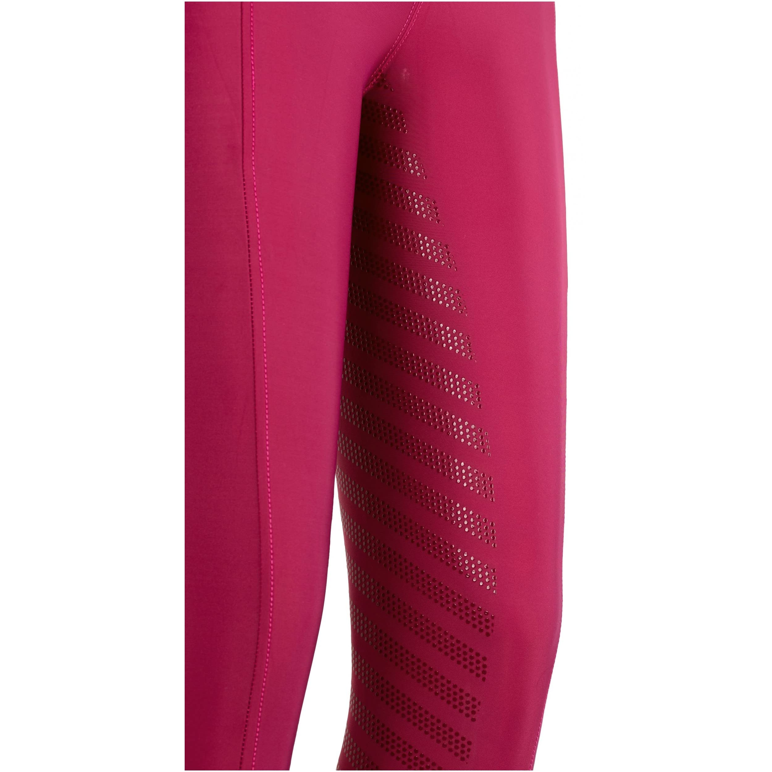 Lazura - Reitleggings für Damen Fenja | Vollbesatz aus Silikon | Reithose mit 2 seitlichen Handytaschen | Vollbesatzreithose in Burgundy | Reitbekleidung in Größe 36/38