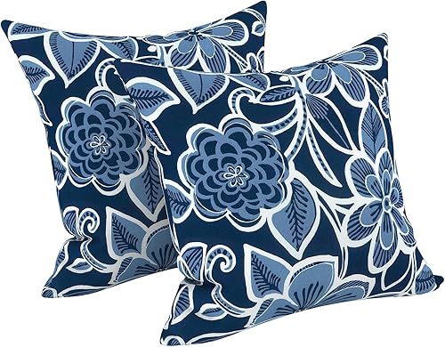 Miniatura 75 de LVTXIII - Juego de fundas para cojines de sofá, patio o sillón de exteriores, cuadradas y decorativas, 2 unidades de 16" x 16", sin relleno