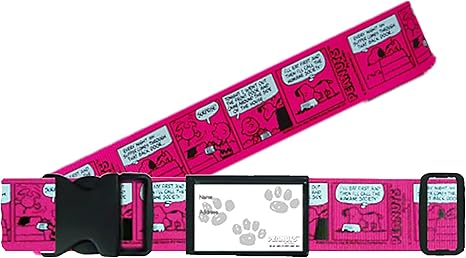 Amazon Co Jp 日本製 かわいい ワンタッチ スーツケースベルト スヌーピー コミックピンク ホーム キッチン