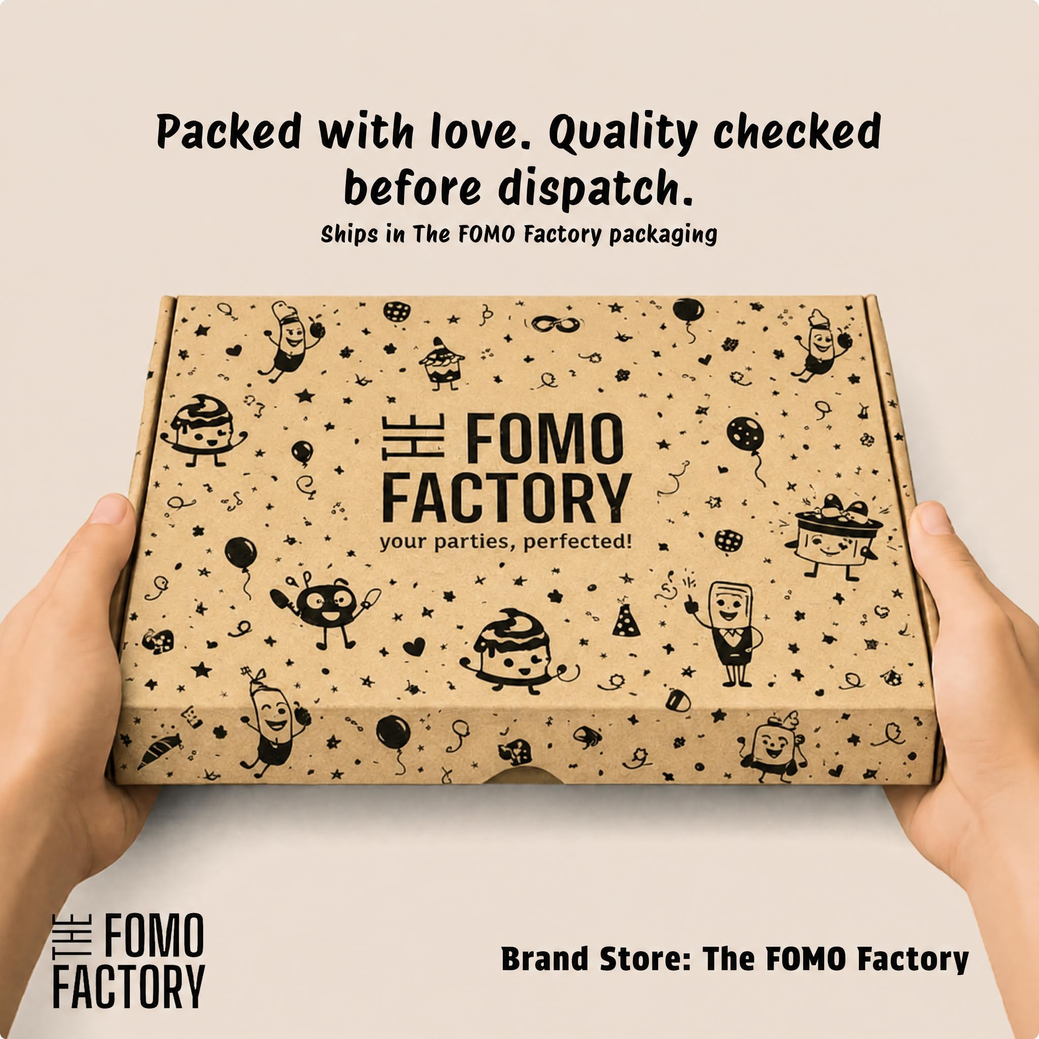 The FOMO Factory Golden Birthday Decoration Kit | Golden Balloons for Decoration, Banner, Aritficial Leaves, Confetti – Easy Unique Husband Wife Birthday Decoration Ideas – Surprise Party (GVine) 1