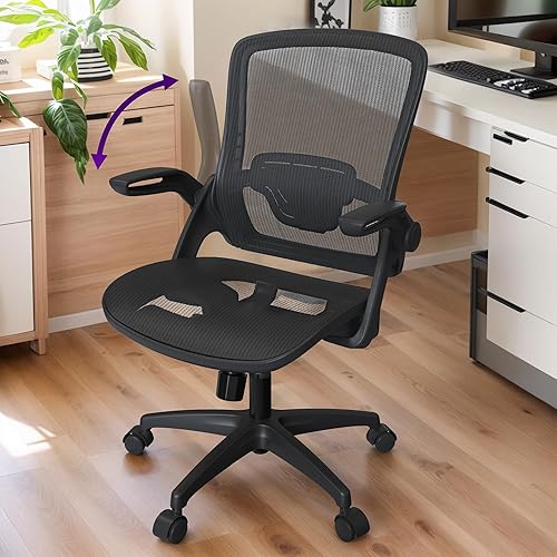 Moderno asiento de malla para oficina en casa, silla de escritorio con ruedas giratorias y soporte lumbar ajustable en altura para adultos