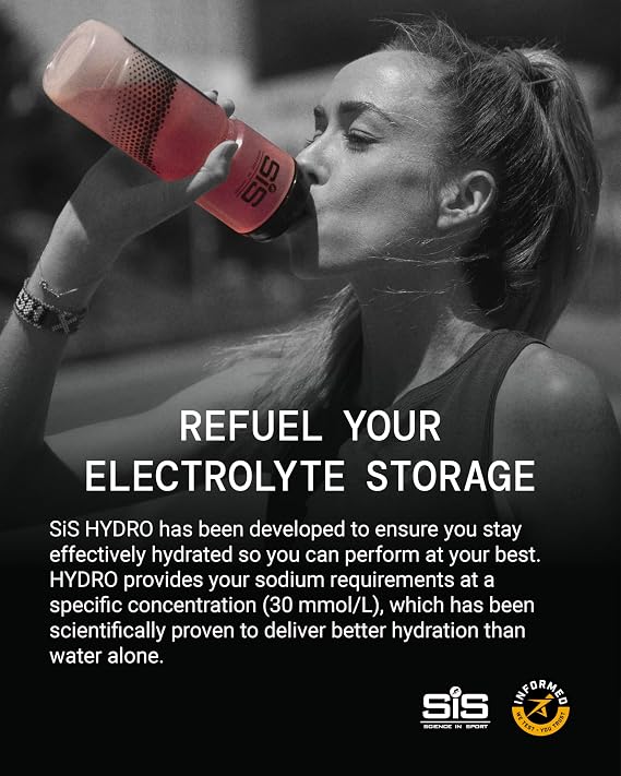 Science in Sport Hydro Electrolyte Tablets, Berry, 8 x 20 Tablets | Four Key Electrolytes and B Vitamins, Sugar-Free, Vegan Sports Hydration