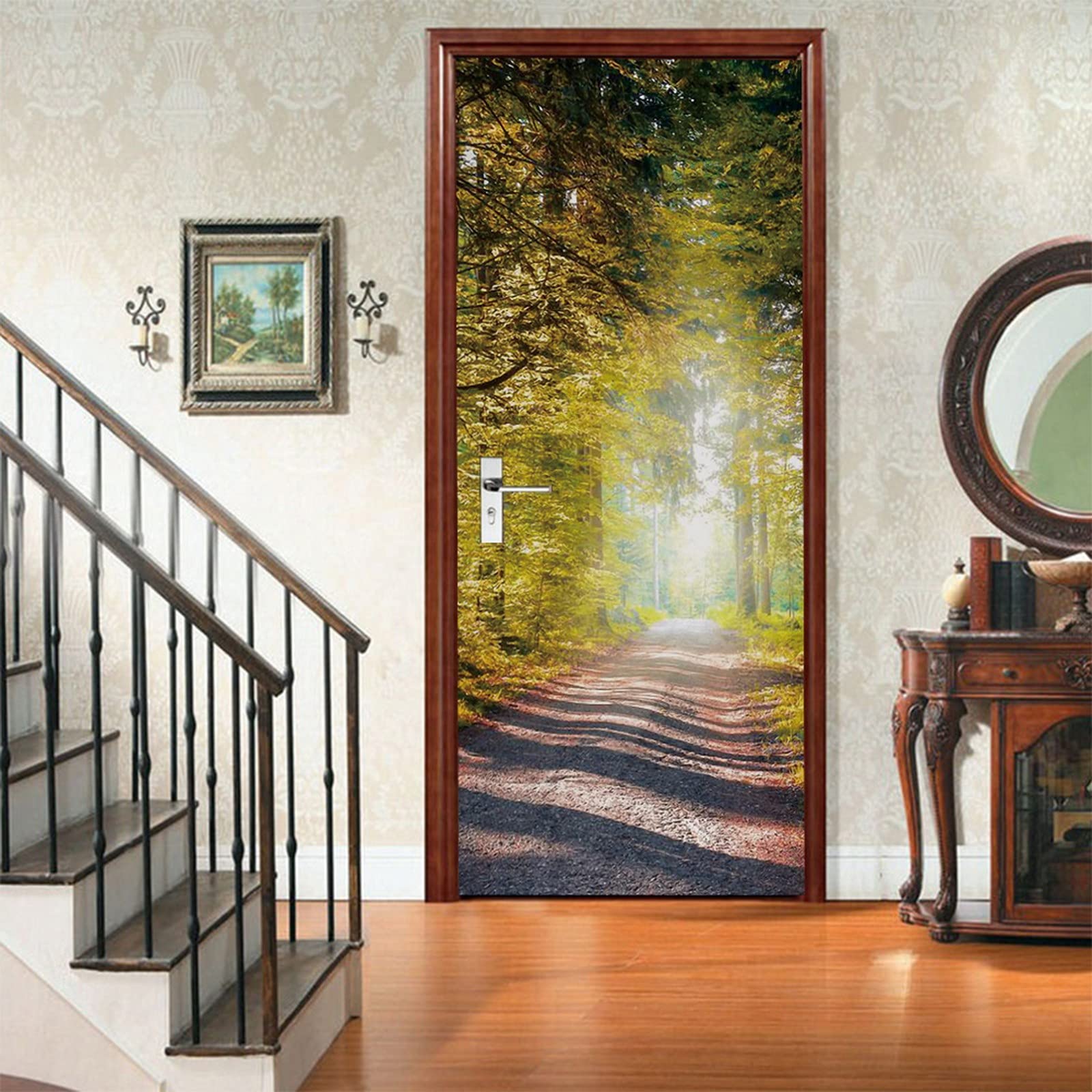 A.Monamour Sticker Porte Autocollant Poster De Porte 3D Un Sentier À Travers La Forêt Le Matin Paysage Nature Vinyle Affiche De Porte Sticker Mural Papier Peint Art Décor 77x200cm A.Monamour Sticker Porte Autocollant Poster De Porte 3D Un Sentier À Travers La Forêt Le Matin Paysage Nature Vinyle Affiche De Porte Sticker Mural Papier Peint Art Décor 77x200cm