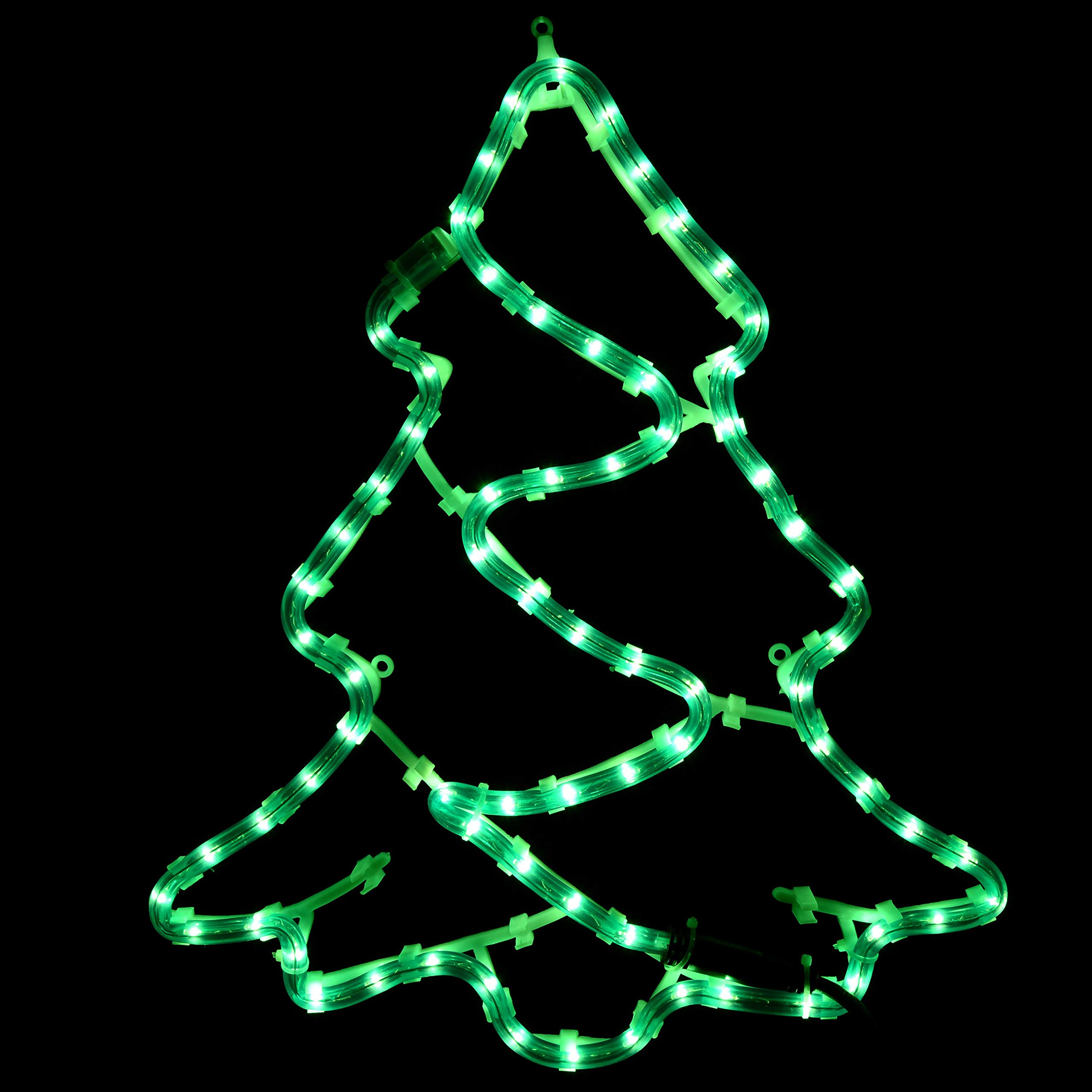 WeRChristmas Christmas Tree Rope Lights Silhouette Decoration, 43 cm - Large, Multi-Colour, Multicolour, 43 x 37 cm - Image 4