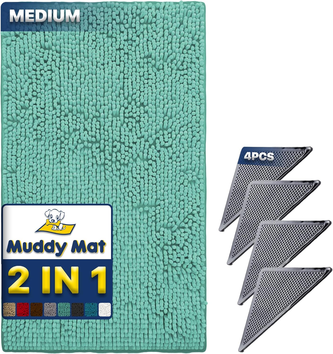 Amazon.com: Muddy Mat 2 in 1 Bundle-Absorbent Microfiber Door Mat ...