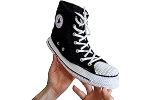 Handmade Black Canvas Sneaker Slippers