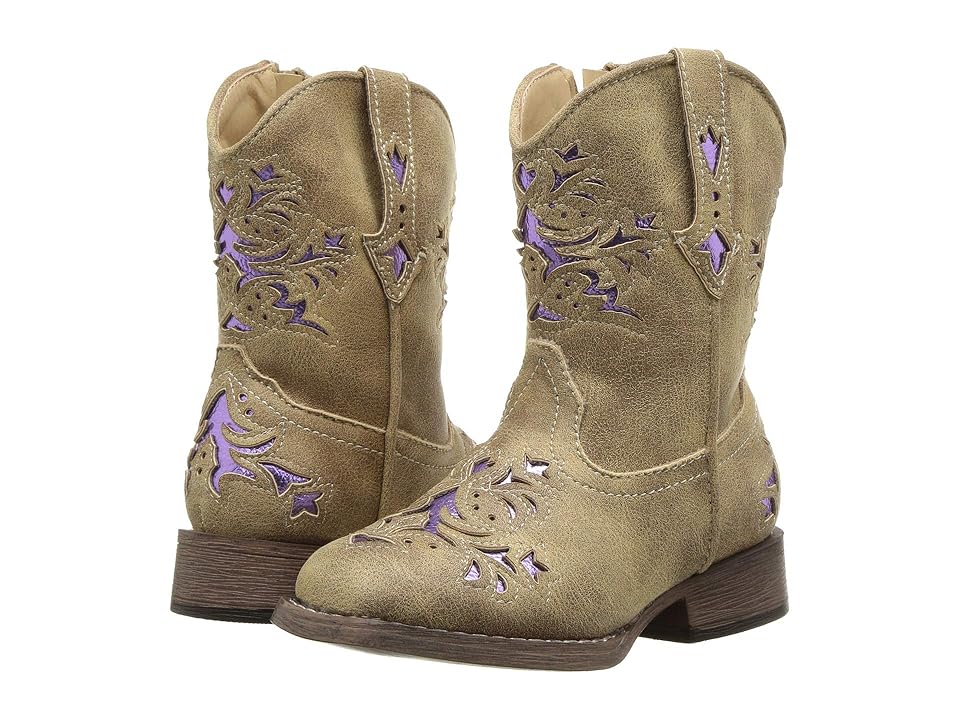 

Roper Kids Lola (Toddler) (Vintage Tan Vamp & Shaft) Cowboy Boots