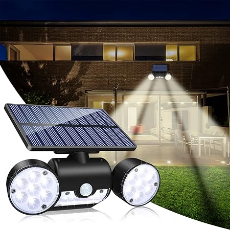 Amazon Co Jp 22新版 人感センサーライト ソーラー 30 Led 高輝度 電気代不要 ２点灯モード 800ルーメン 明るい 20mah 大容量 センサーライト 屋外 ライト 自動点灯 角度調整可能 壁掛け式 ガーデンライト 防犯ライト カーポート ガレージ 玄関 お庭 通路 照明