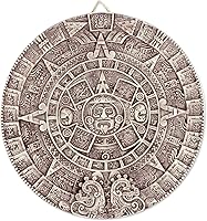 Vista 1 de Novica Calendario de Adviento de cerámica arqueológica, beige, calendario azteca en beige