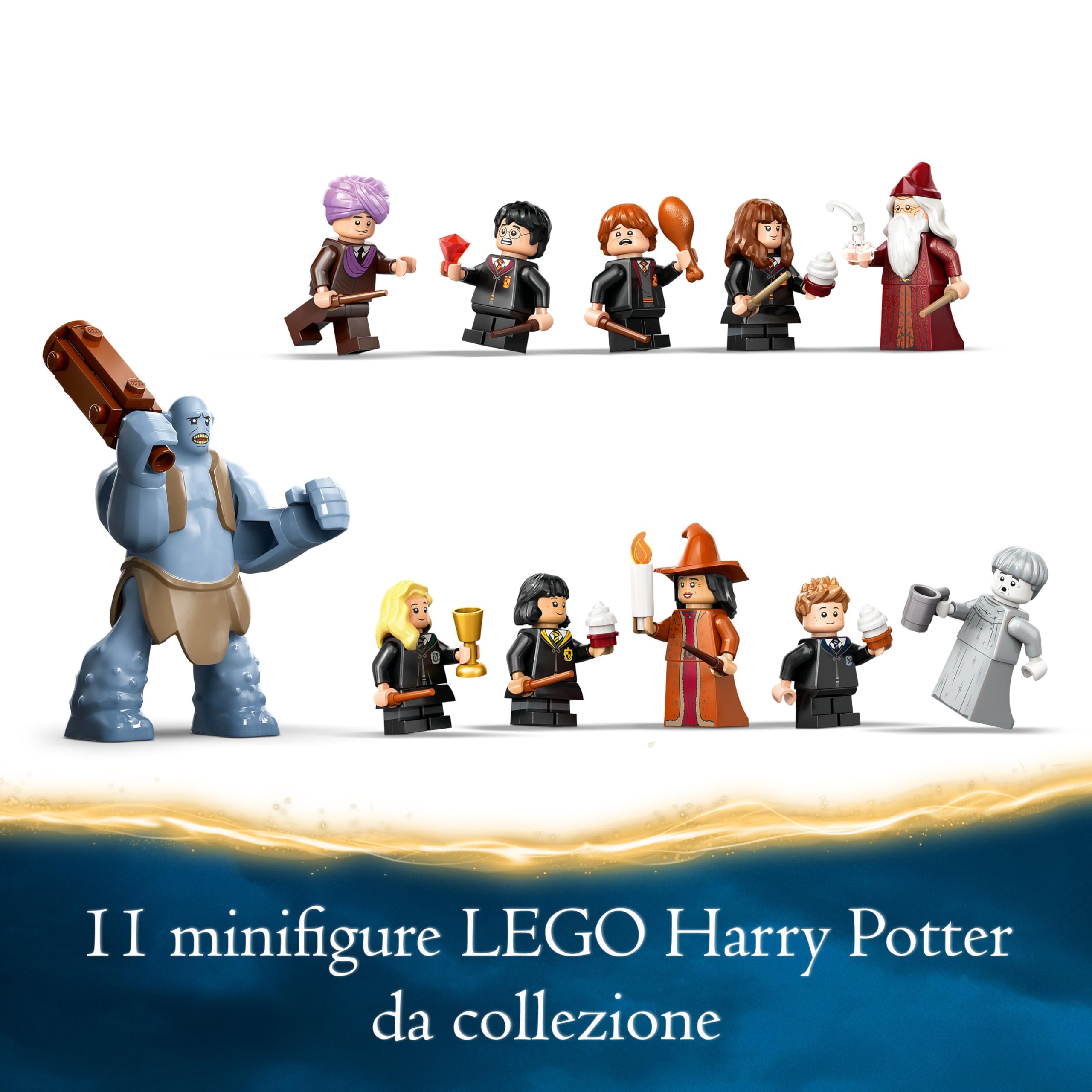 LEGO Harry Potter Castello di Hogwarts: Sala Grande, Giocattolo da Collezione con 11 Minifigure tra cui Hermione Granger, Giochi Fantasy per Bambini e Bambine da 10 Anni, Idea Regalo Magica 76435