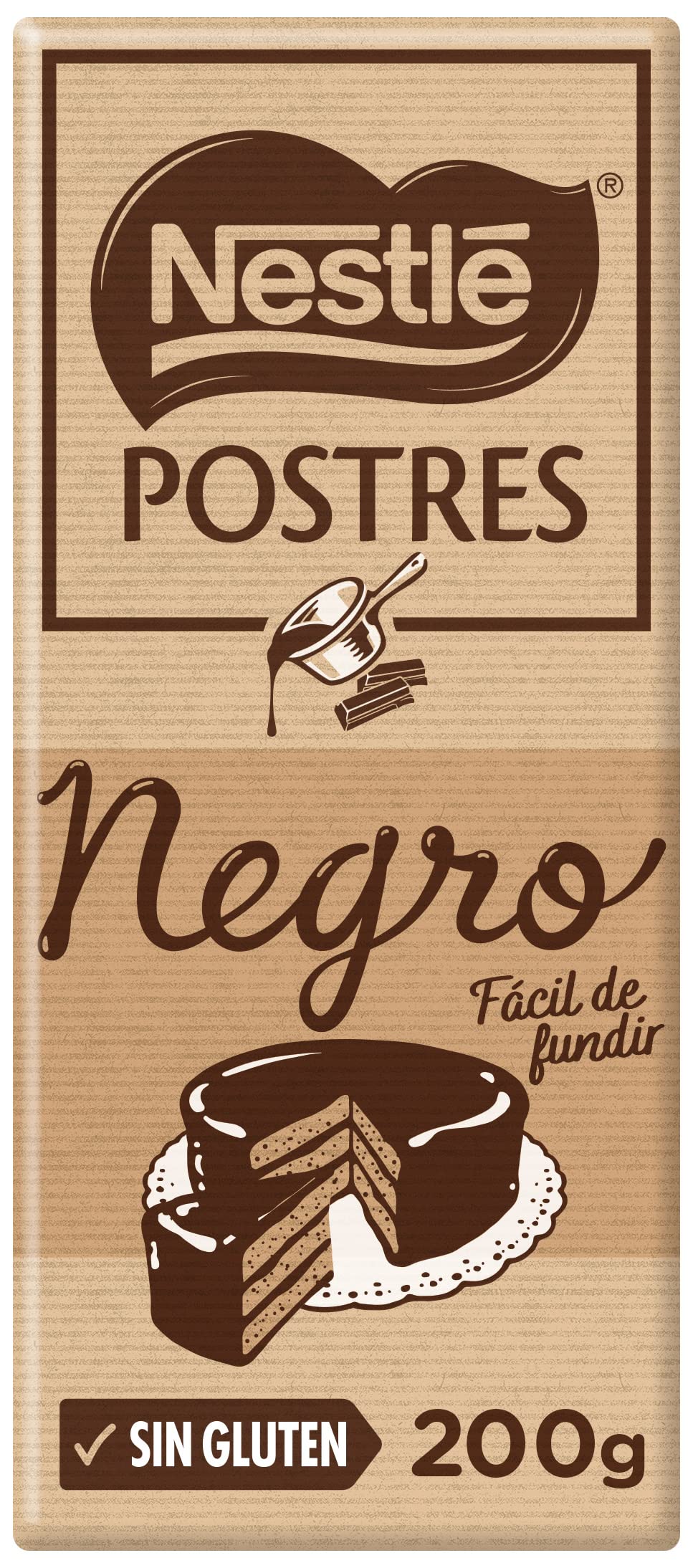 Nestlé Postres chocolate negro para fundir 20x200g