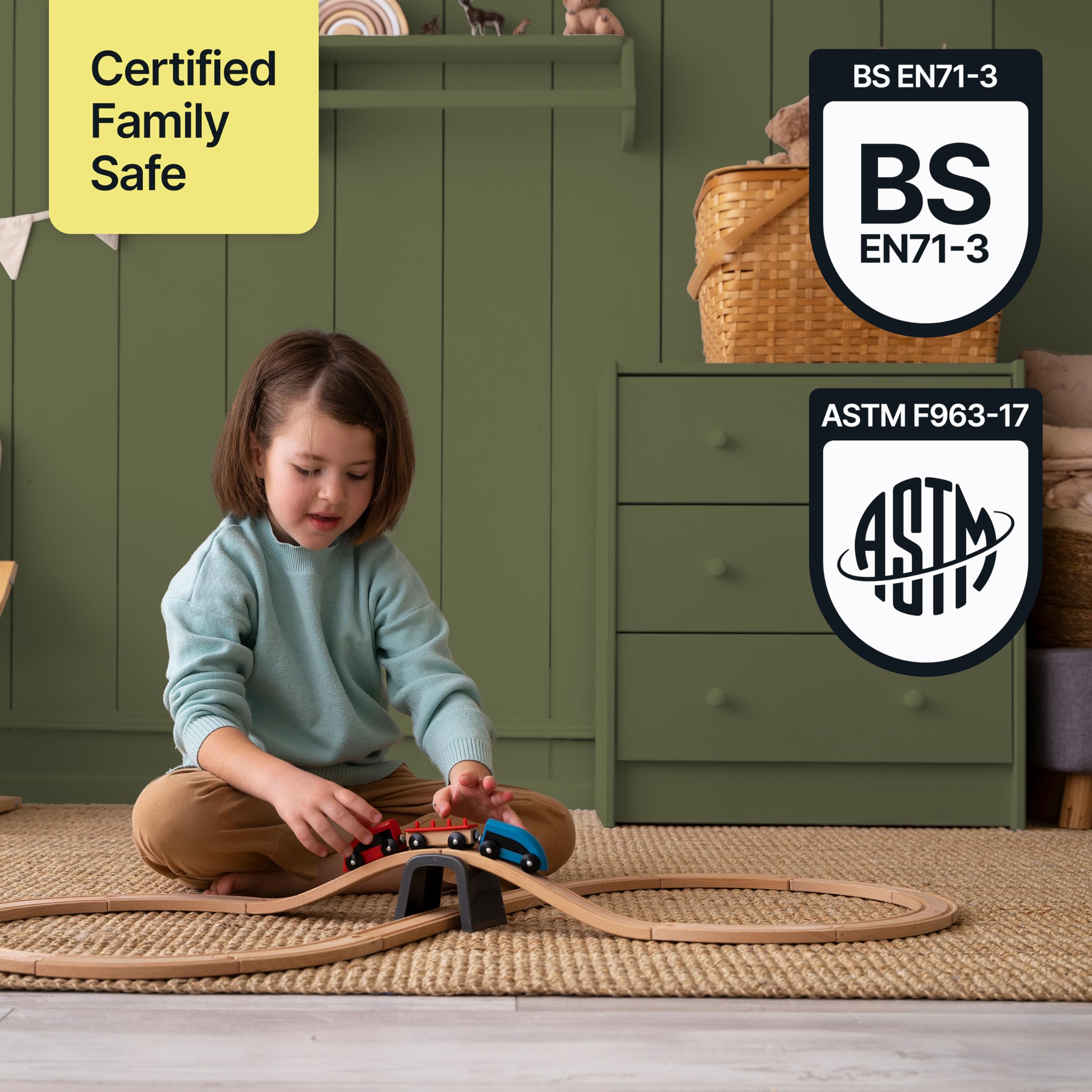 Hemway - Chalk Based Furniture Paint - Dark Moss Green 1 L