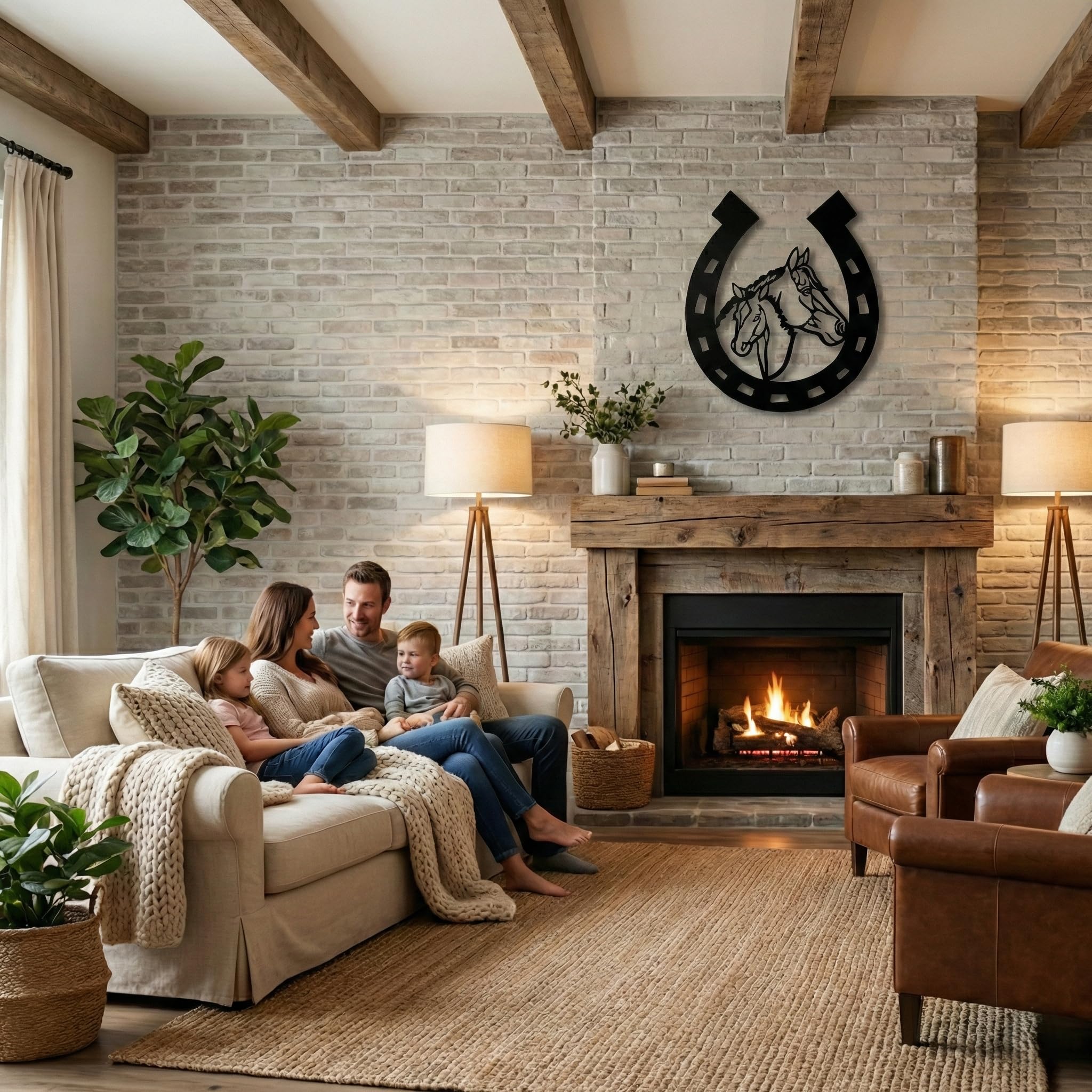 Amazon.com: DEKADRON Metal Wall Art, Metal Horse Head Horseshoe