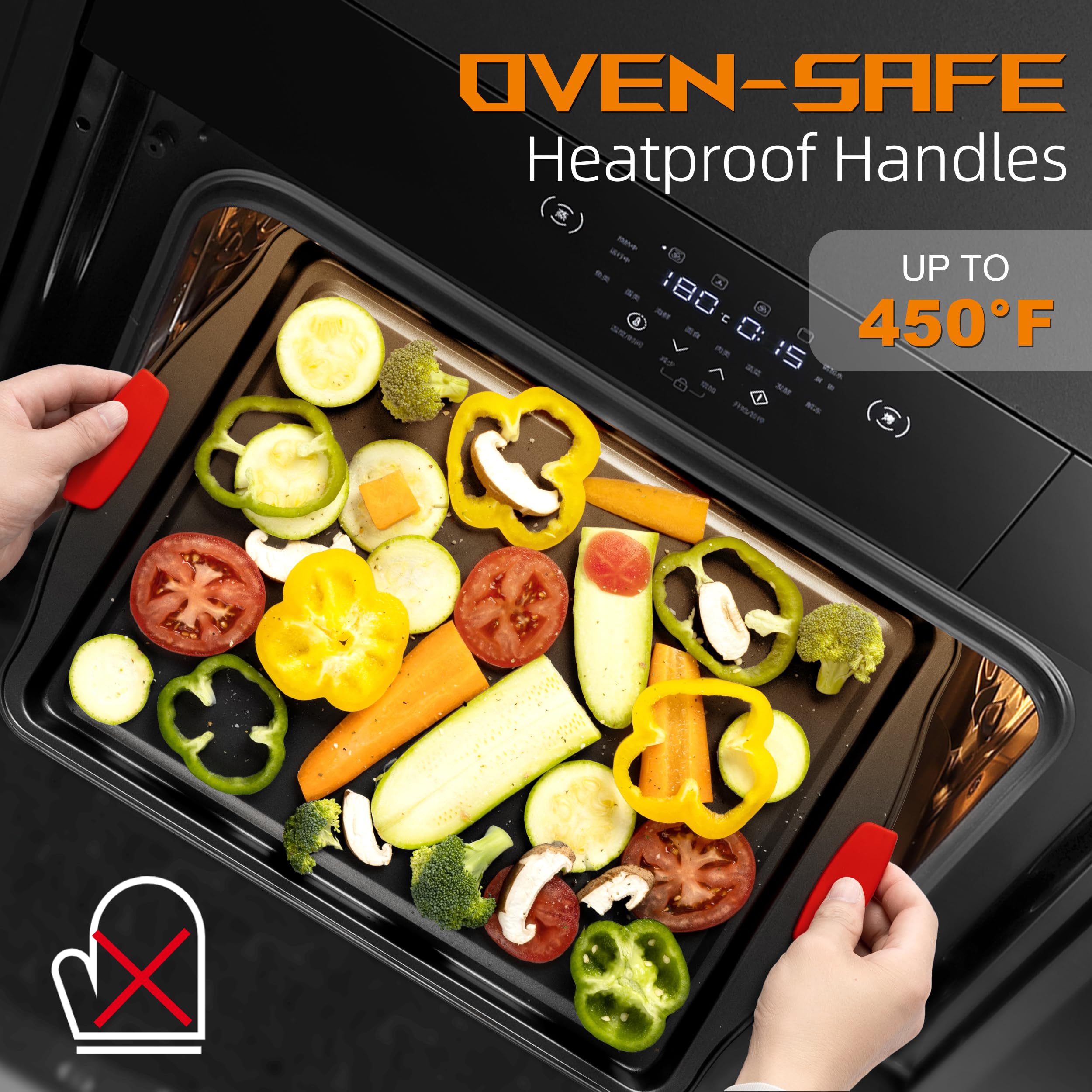 Backformen Set, 15-teiliges Premium Backset, Antihaft-Backformen-Sets BPA-frei, Plätzchenblätter zum Backen Antihaft-Set, Stahl-Backbleche für Ofen mit Muffinform, Kuchenform & Küchenutensilien -