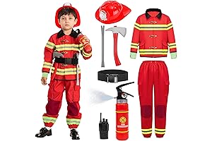 Spooktacular Creations: Blazing Fireman Costume for Kids