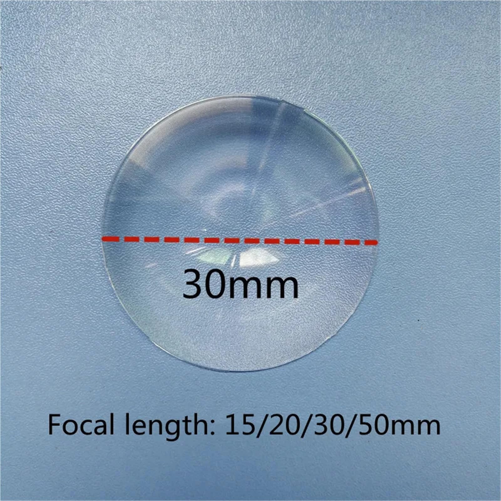 Soczewka Fresnela 30 mm PMMA 5 szt., ogniskowa 15–50 mm, okrągła lupa do samodzielnego montażu na energię słoneczną(20mm)
